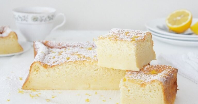 Lemon Custard Cake Recipe 🍰🍋