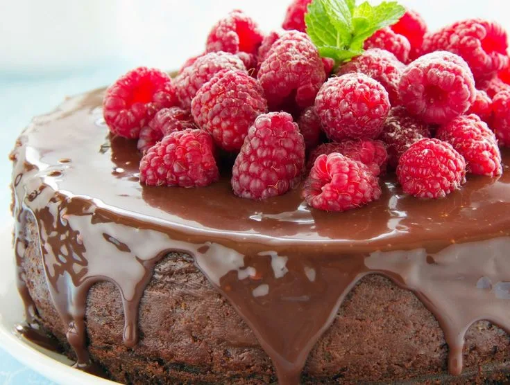 Decadent Raspberry Chocolate Cheesecake