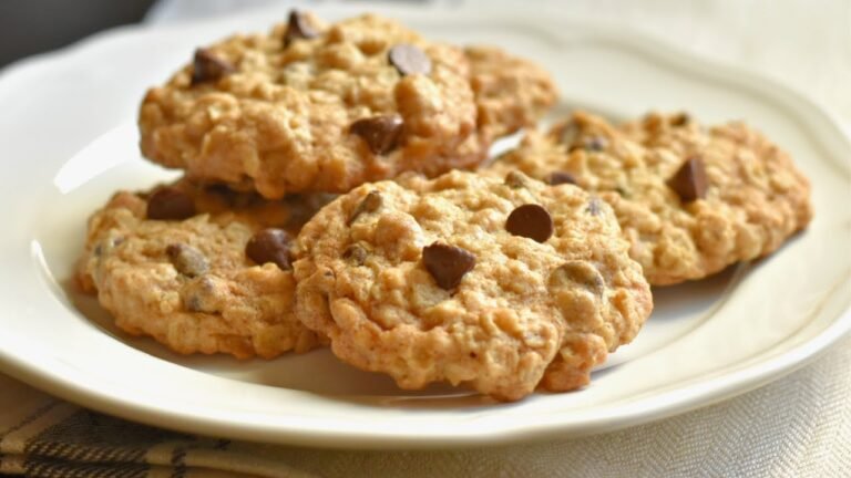 Soft Oatmeal Chocolate Chunk Cookies